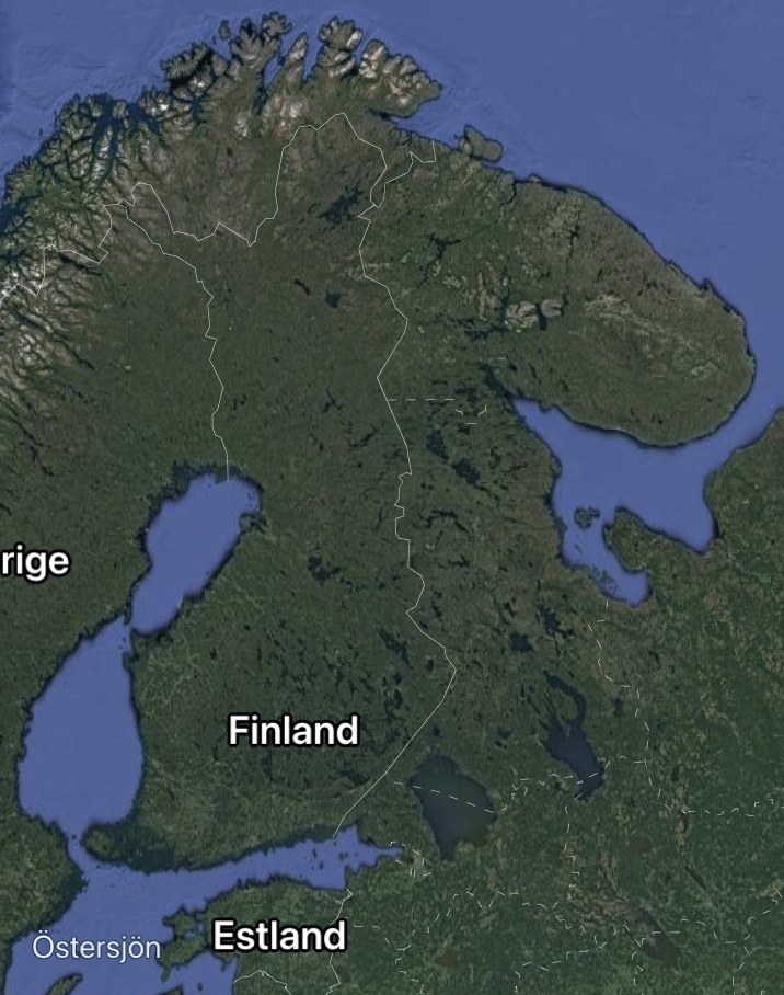 Gränsen mellan Finland och Ryssland