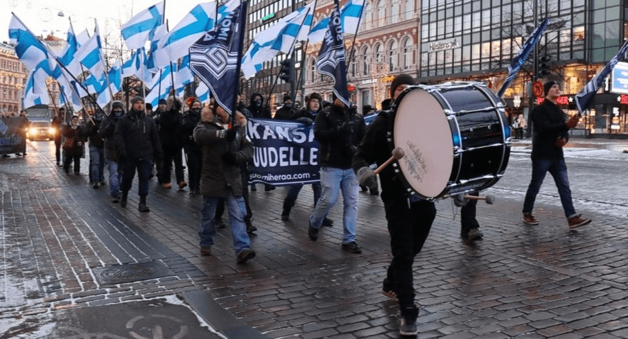 Suomi Herää-demonstrationen.